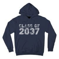 Class Of 2037 Grow With Me First Day Of School Graduation Tall Hoodie