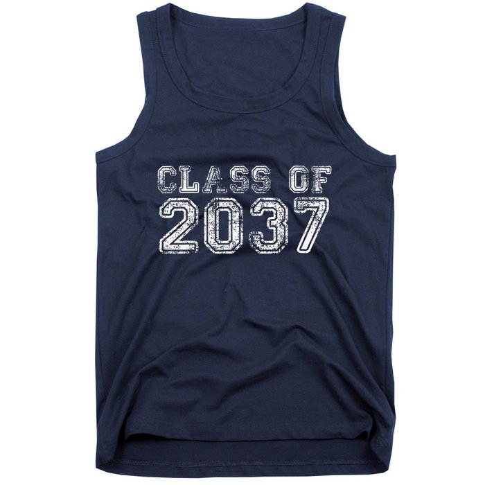 Class Of 2037 Grow With Me First Day Of School Graduation Tank Top