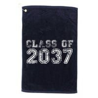 Class Of 2037 Grow With Me First Day Of School Graduation Golf Towel