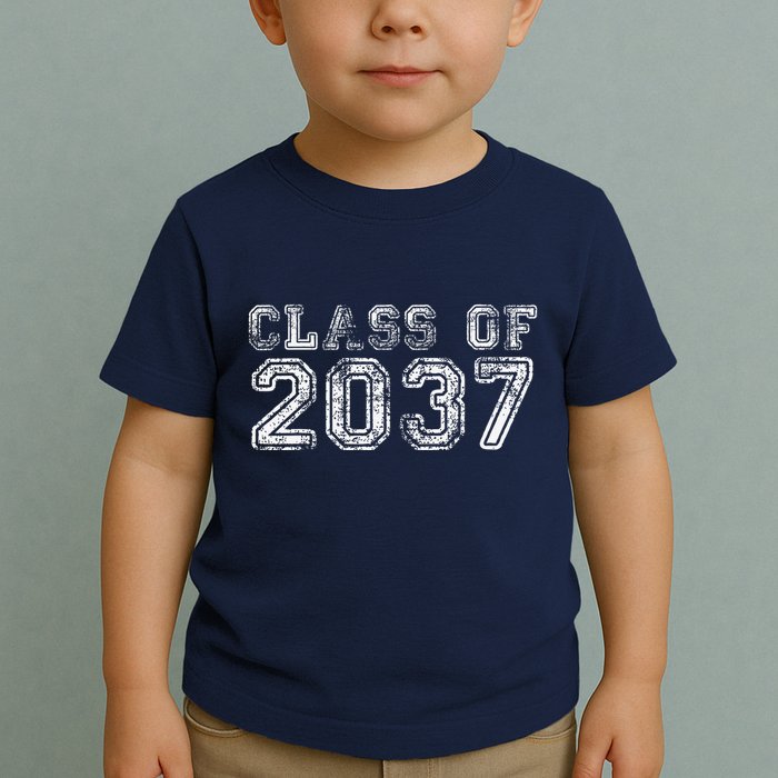 Class Of 2037 Grow With Me First Day Of School Graduation Toddler T-Shirt