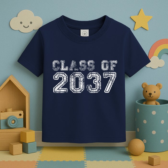 Class Of 2037 Grow With Me First Day Of School Graduation Toddler T-Shirt