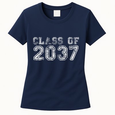 Class Of 2037 Grow With Me First Day Of School Graduation Womens T-Shirt