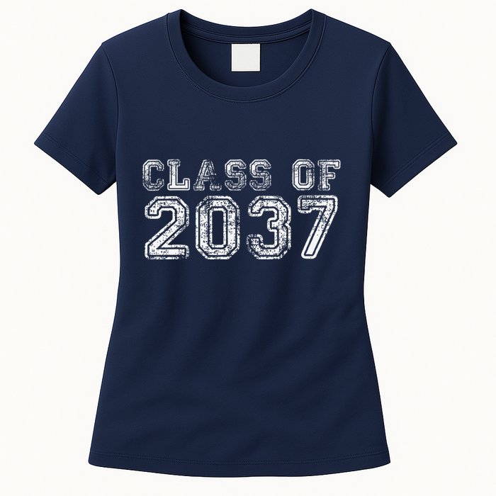 Class Of 2037 Grow With Me First Day Of School Graduation Womens T-Shirt