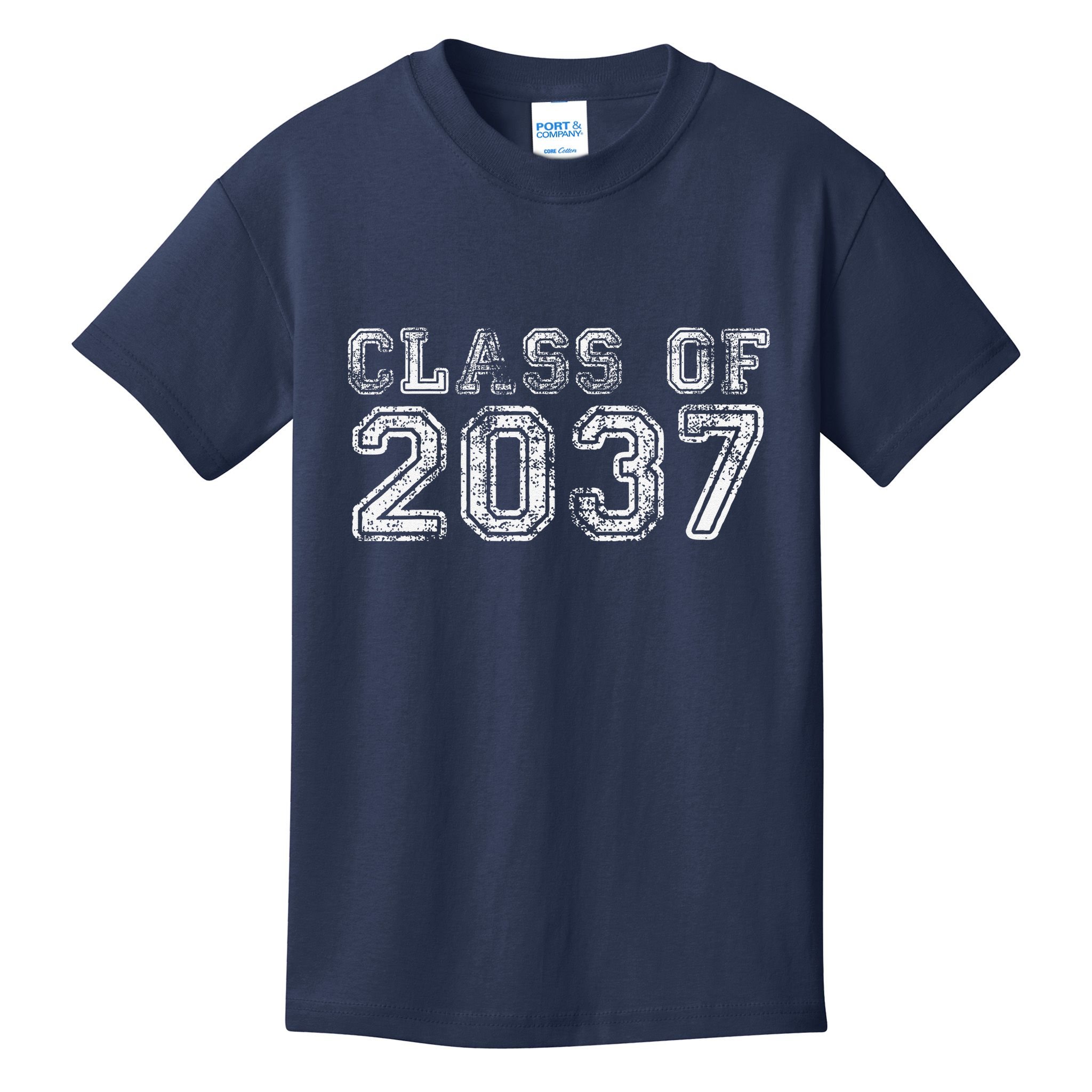 Class Of 2037 Grow With Me First Day Of School Graduation Kids T-Shirt