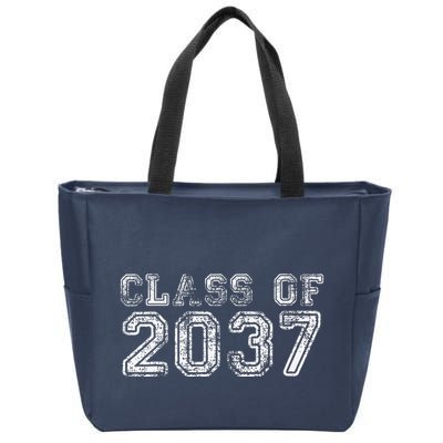 Class Of 2037 Grow With Me First Day Of School Graduation Zip Tote Bag