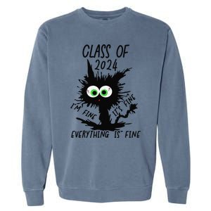 Class Of 2024 Funny Cute Garment-Dyed Sweatshirt