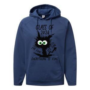 Class Of 2024 Funny Cute Performance Fleece Hoodie