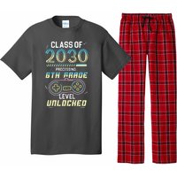 Class Of 2030 Gaming 6th Grade Level Unlocked Back To School Pajama Set