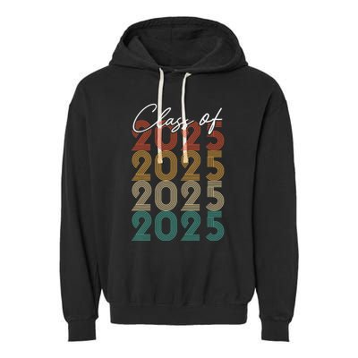 Class Of 2025 Vintage Senior 2025 Garment-Dyed Fleece Hoodie