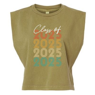 Class Of 2025 Vintage Senior 2025 Garment-Dyed Women's Muscle Tee