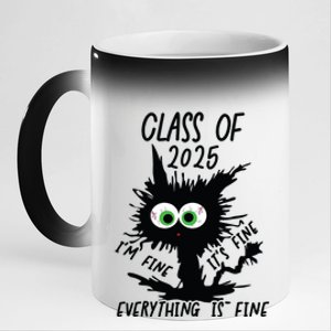 Class Of 2025 11oz Black Color Changing Mug