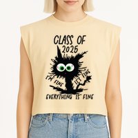 Class Of 2025 Garment-Dyed Women's Muscle Tee