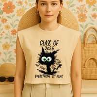 Class Of 2025 Garment-Dyed Women's Muscle Tee