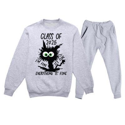 Class Of 2025 Premium Crewneck Sweatsuit Set