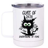 Class Of 2025 12 oz Stainless Steel Tumbler Cup