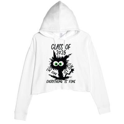 Class Of 2025 Crop Fleece Hoodie