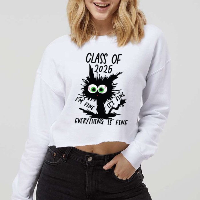 Class Of 2025 Cropped Pullover Crew