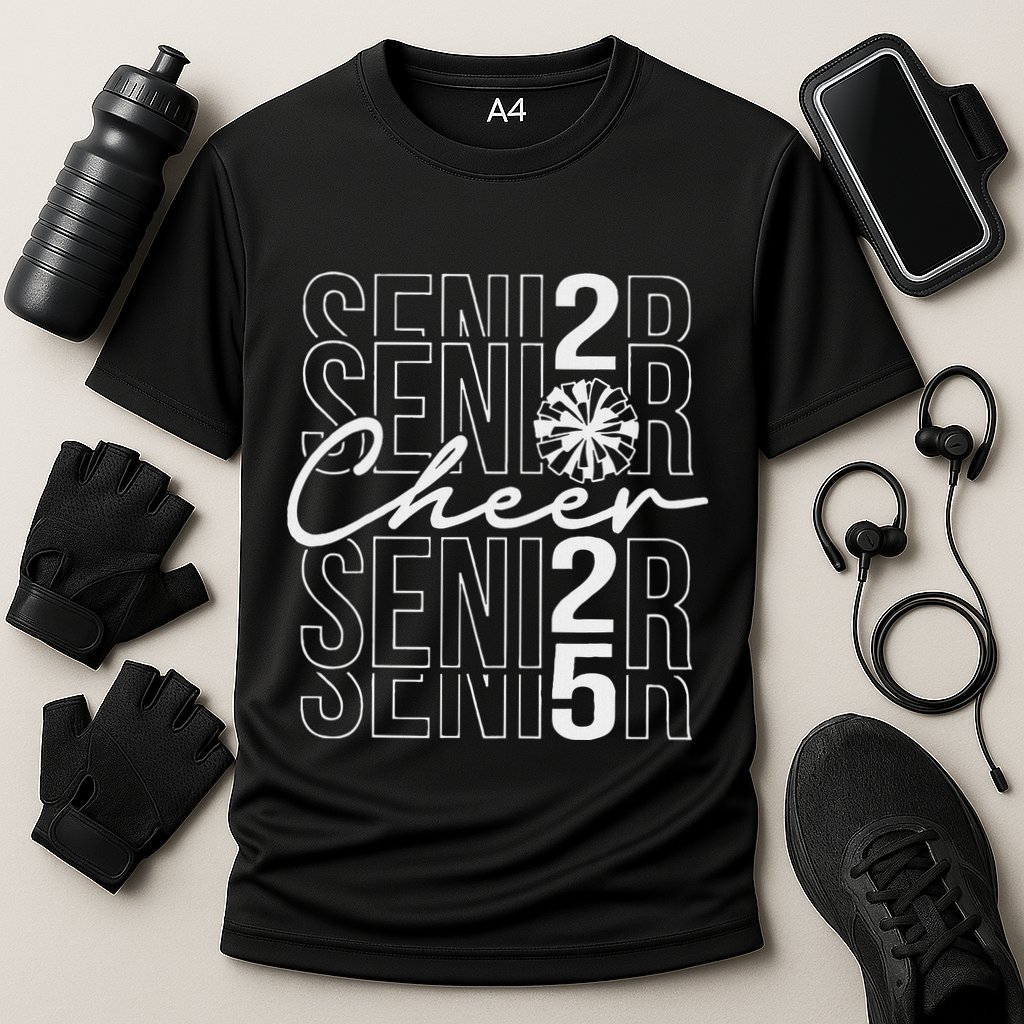Class Of 2025 Senior Year Cheer Mom Senior 2025 Cooling Performance Crew T-Shirt