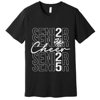Class Of 2025 Senior Year Cheer Mom Senior 2025 Premium T-Shirt