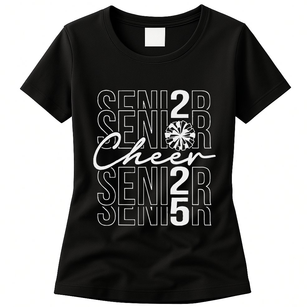 Class Of 2025 Senior Year Cheer Mom Senior 2025 Womens T-Shirt