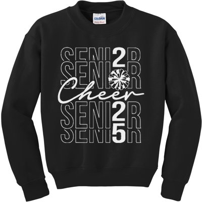 Class Of 2025 Senior Year Cheer Mom Senior 2025 Kids Sweatshirt