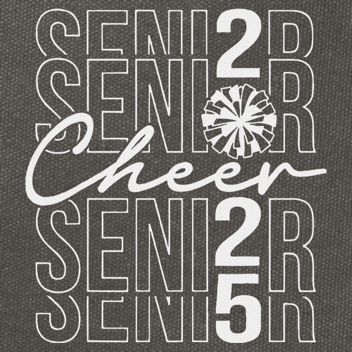 Class Of 2025 Senior Year Cheer Mom Senior 2025 Cotton Canvas Backpack