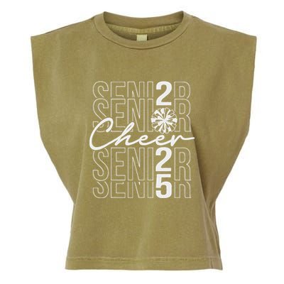 Class Of 2025 Senior Year Cheer Mom Senior 2025 Garment-Dyed Women's Muscle Tee