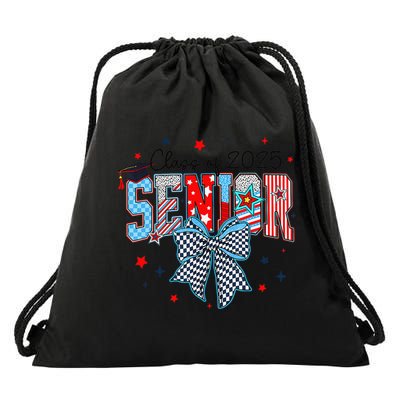 Class Of 2025 Coquette Senior 2025 Graduation Back To Drawstring Bag