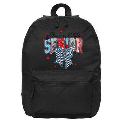 Class Of 2025 Coquette Senior 2025 Graduation Back To 16 in Basic Backpack