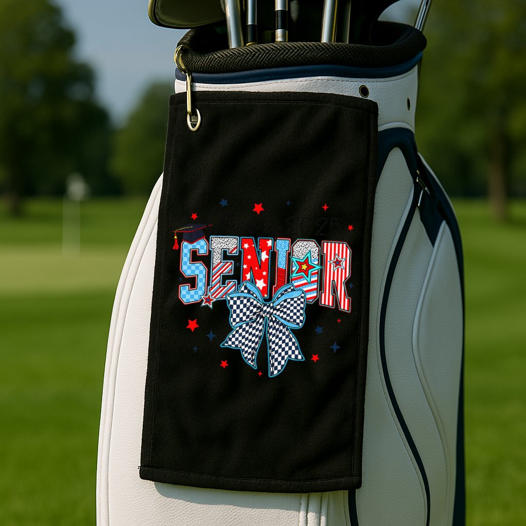Class Of 2025 Coquette Senior 2025 Graduation Back To Golf Towel