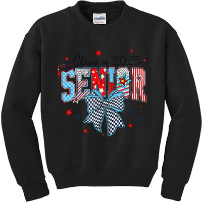 Class Of 2025 Coquette Senior 2025 Graduation Back To Kids Sweatshirt