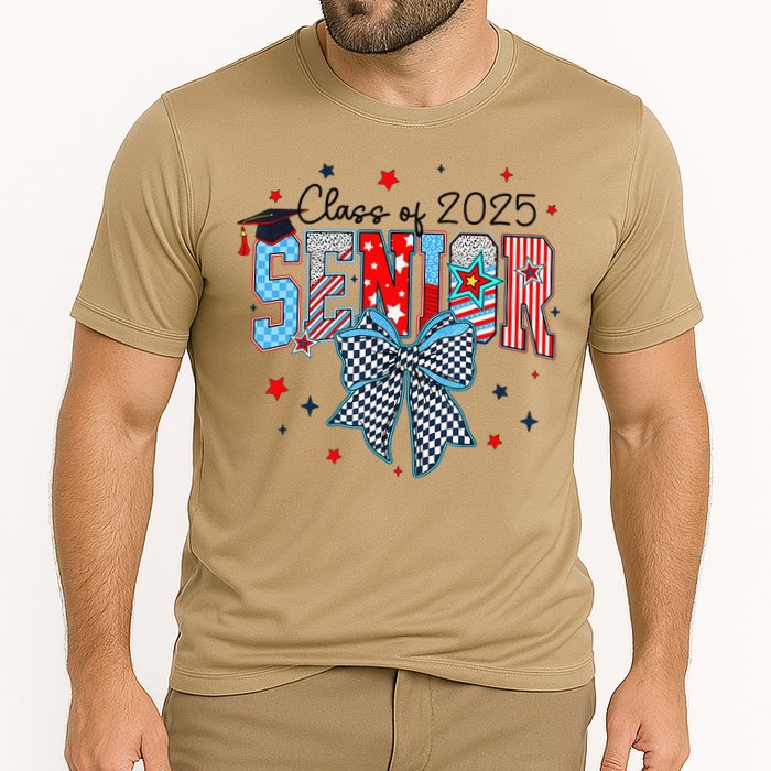 Class Of 2025 Coquette Senior 2025 Graduation Back To Cooling Performance Crew T-Shirt