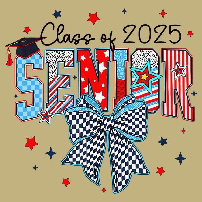 Class Of 2025 Coquette Senior 2025 Graduation Back To Cooling Performance Crew T-Shirt