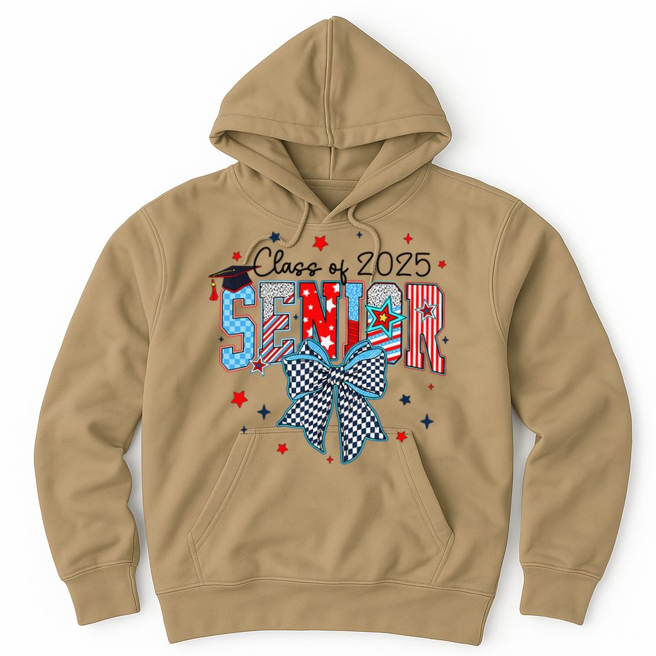 Class Of 2025 Coquette Senior 2025 Graduation Back To Hoodie