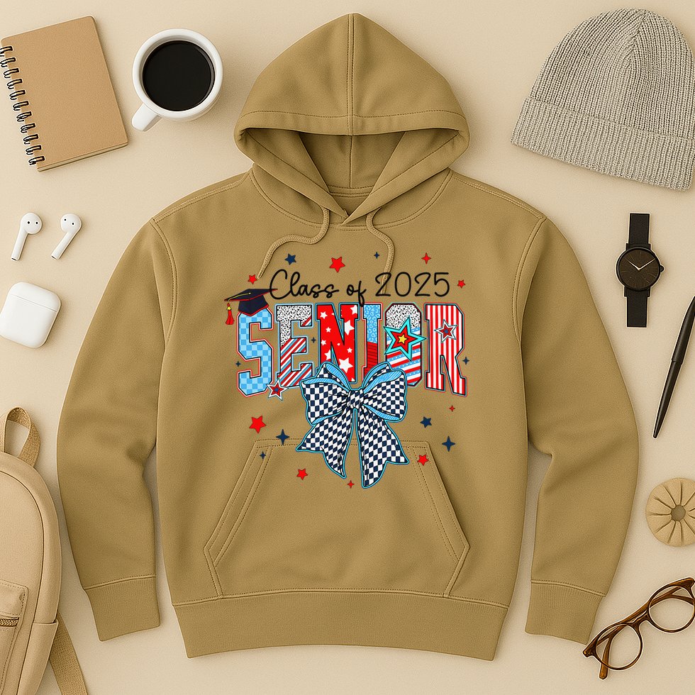 Class Of 2025 Coquette Senior 2025 Graduation Back To Hoodie