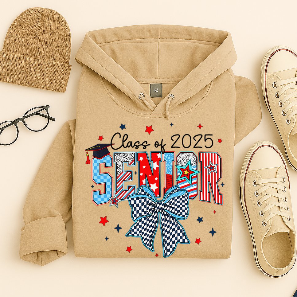 Class Of 2025 Coquette Senior 2025 Graduation Back To Hoodie