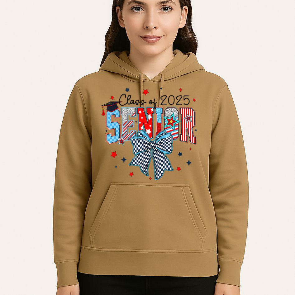 Class Of 2025 Coquette Senior 2025 Graduation Back To Hoodie