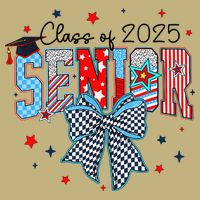 Class Of 2025 Coquette Senior 2025 Graduation Back To T-Shirt