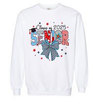 Class Of 2025 Coquette Senior 2025 Graduation Back To Garment-Dyed Sweatshirt