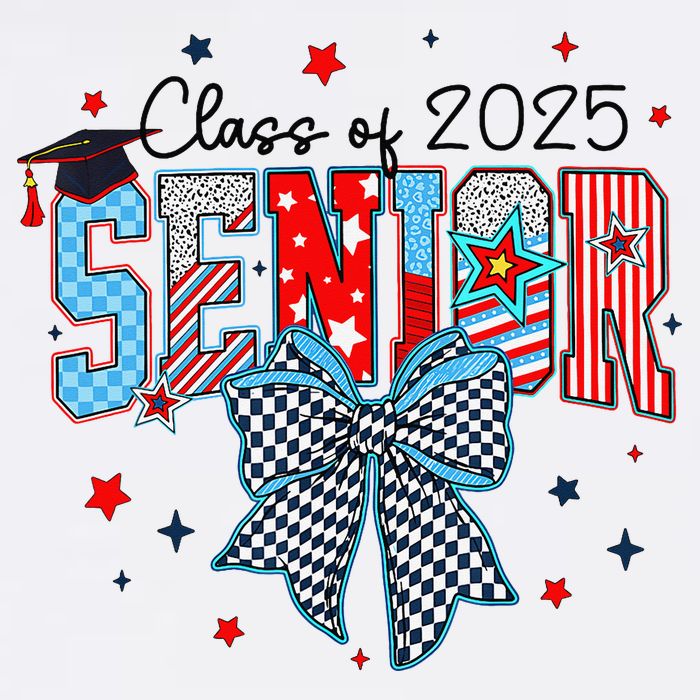 Class Of 2025 Coquette Senior 2025 Graduation Back To Garment-Dyed Sweatshirt