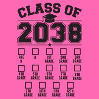 Class Of 2038 Grow With Me Checklist Prek To 12th Grade Stripe Pom Pom Beanie