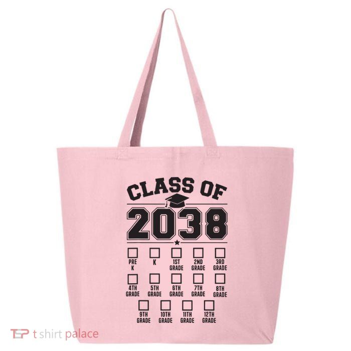 Class Of 2038 Grow With Me Checklist Prek To 12th Grade 25L Jumbo Tote