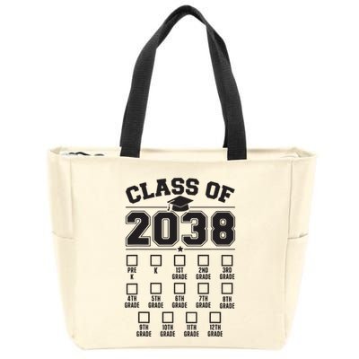Class Of 2038 Grow With Me Checklist Prek To 12th Grade Zip Tote Bag