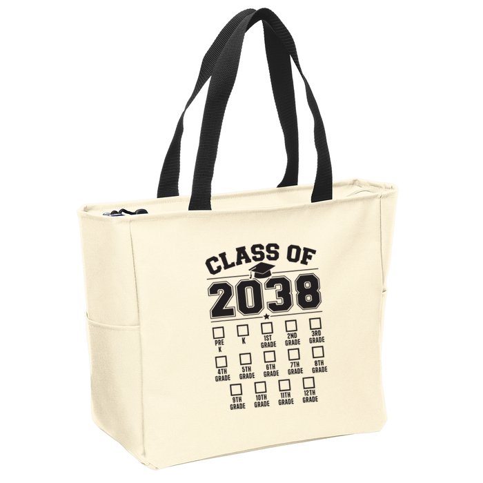 Class Of 2038 Grow With Me Checklist Prek To 12th Grade Zip Tote Bag