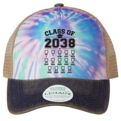 Class Of 2038 Grow With Me Checklist Prek To 12th Grade Legacy Tie Dye Trucker Hat