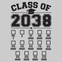 Class Of 2038 Grow With Me Checklist Prek To 12th Grade Tie-Dye T-Shirt