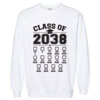 Class Of 2038 Grow With Me Checklist Prek To 12th Grade Garment-Dyed Sweatshirt
