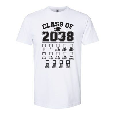 Class Of 2038 Grow With Me Checklist Prek To 12th Grade Softstyle CVC T-Shirt