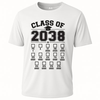Class Of 2038 Grow With Me Checklist Prek To 12th Grade Cooling Performance Crew T-Shirt