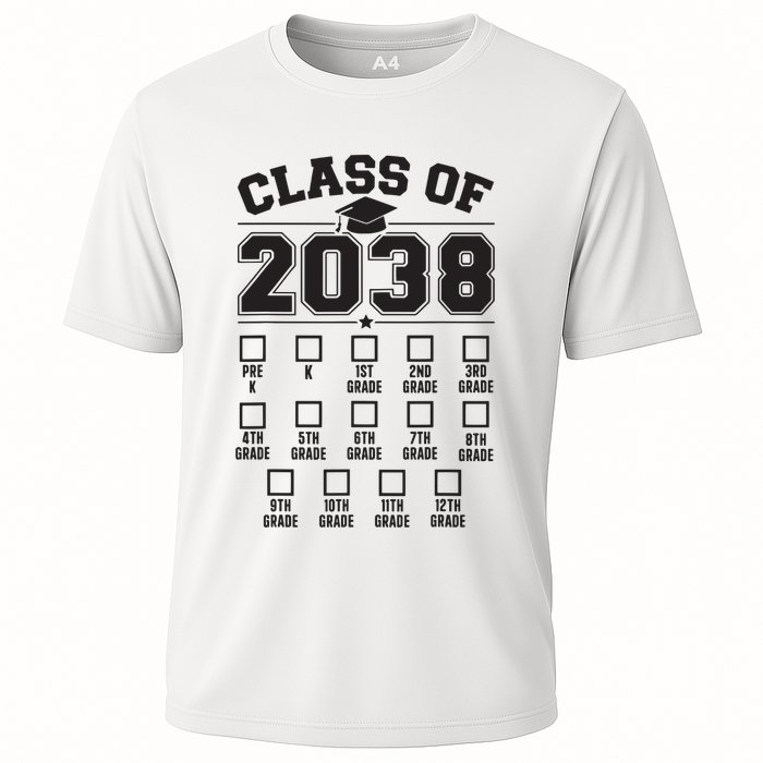 Class Of 2038 Grow With Me Checklist Prek To 12th Grade Performance Shirt